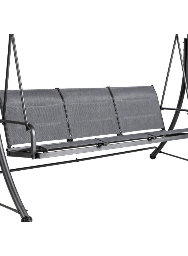 Hesperide Lako 3-Seater Garden Swing Graphite and Slate Grey 177 x 110 x 204 cm 165019 - Image 3